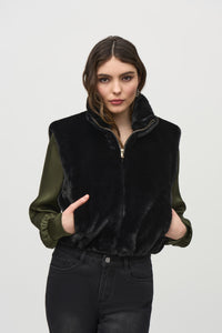 JOSEPH R FAUX FUR VEST