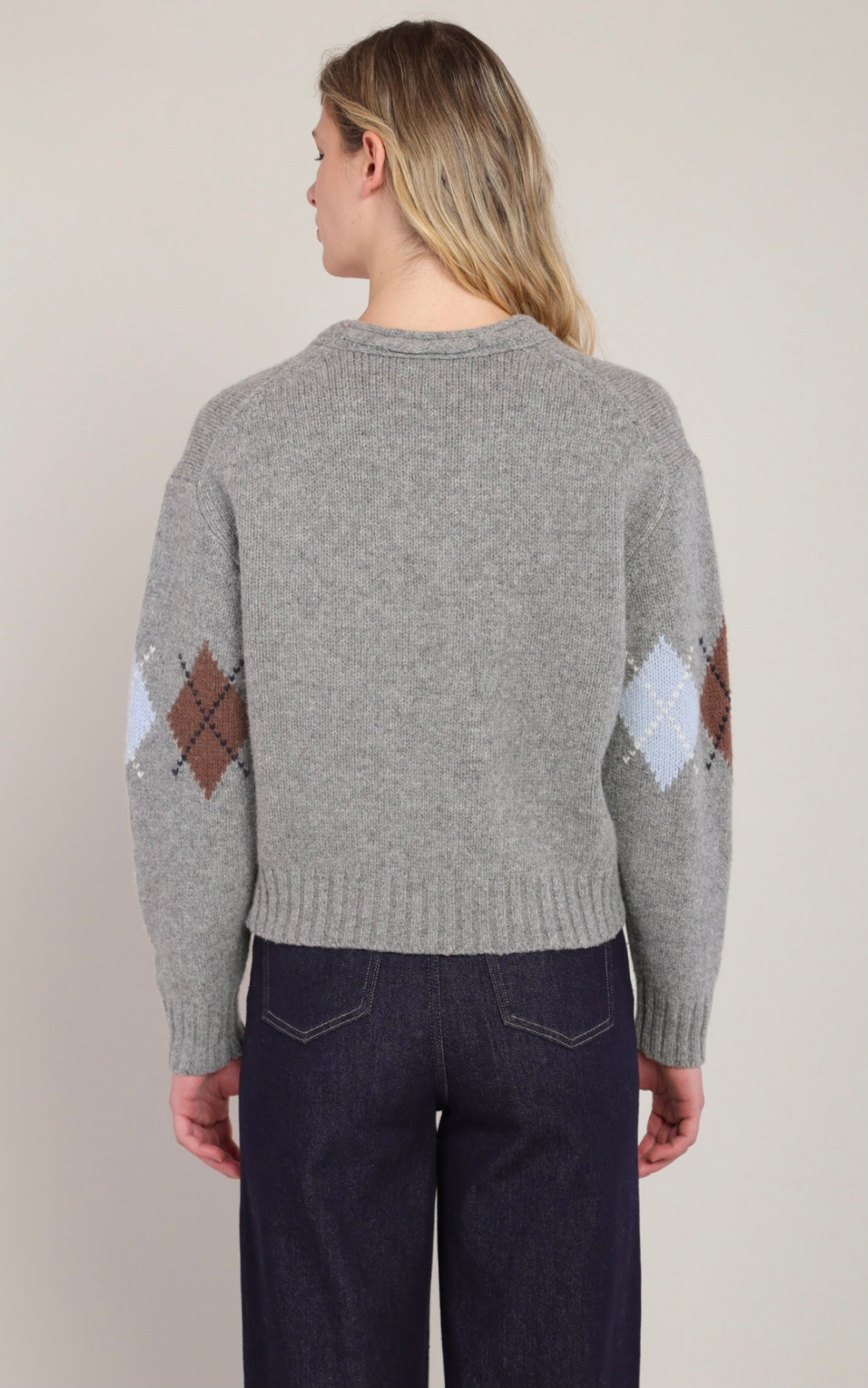 ROOM 34 ARGYLE SWEATER