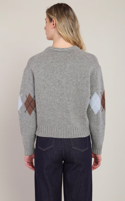 ROOM 34 ARGYLE SWEATER