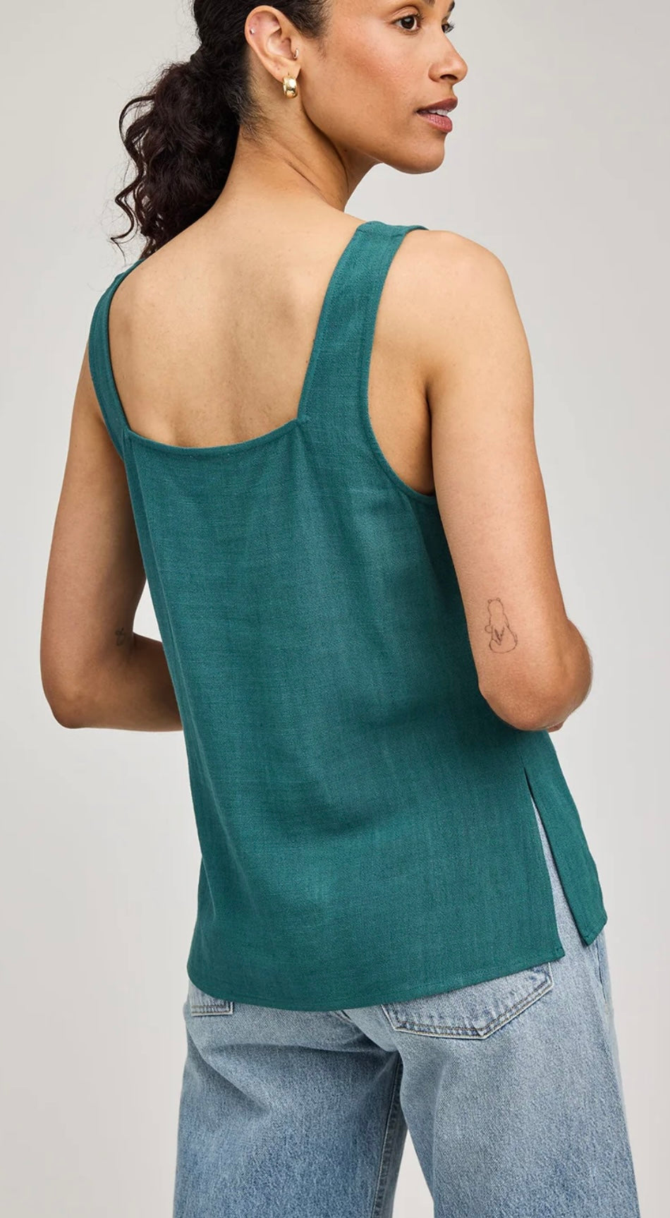 GF TANK TOP LINEN BLEND