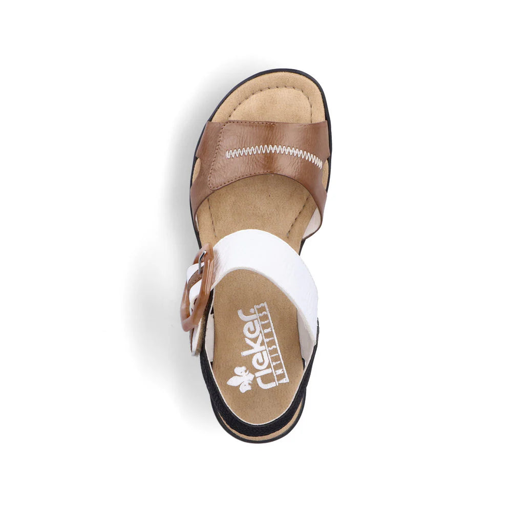 RIEKER WEDGE SANDAL ANKLE STRA