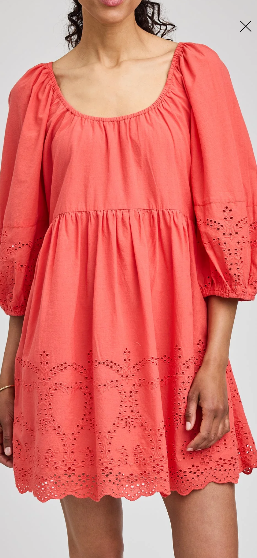 GF DRESS EYELET DETAIL