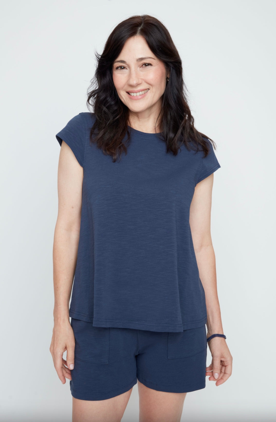 RENUAR CAP SLEEVE T-SHIRT