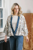SHANNONPAS CARDIGAN DENIM CONTRAST