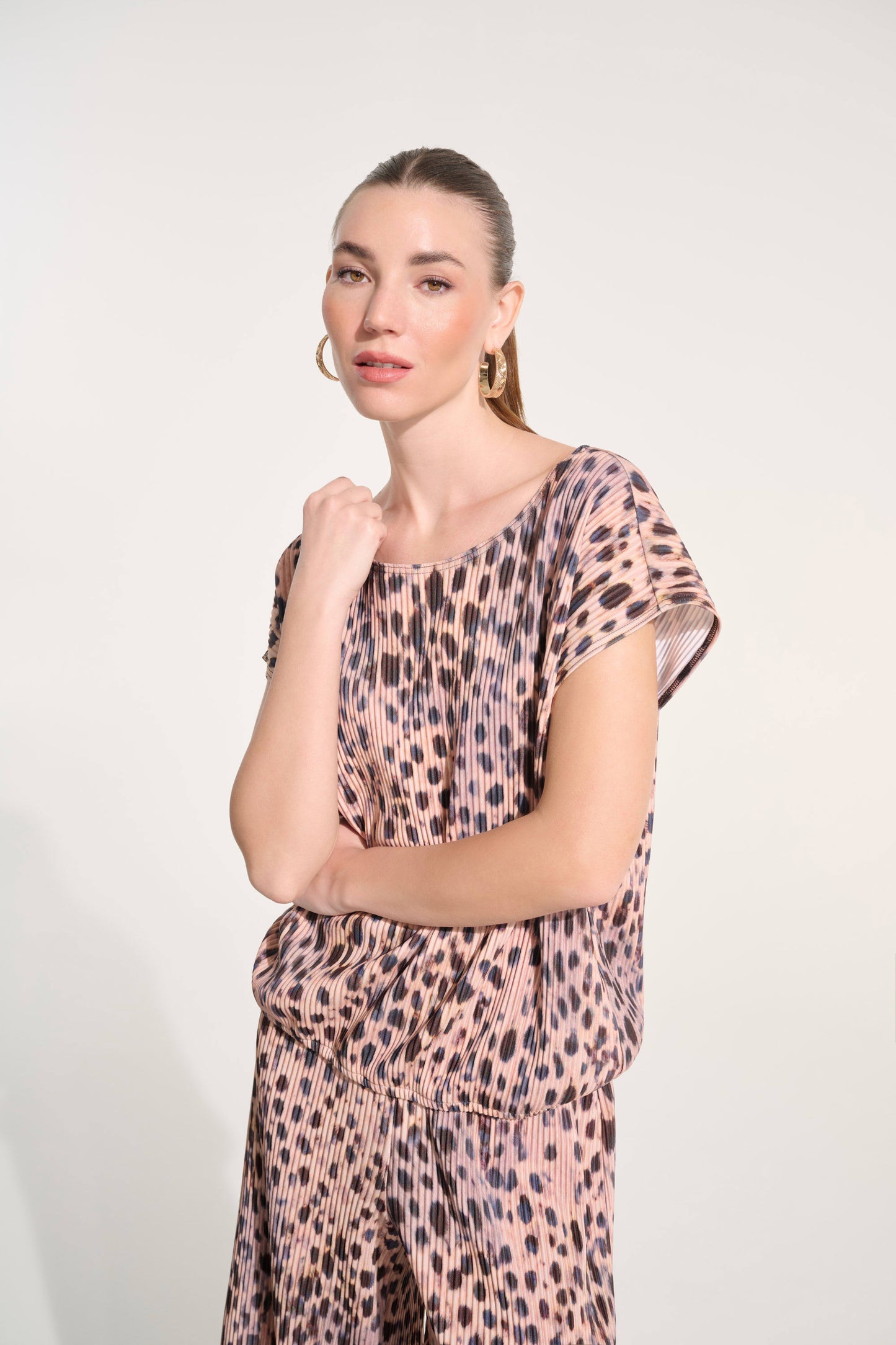JOSEPH R TOP ELASTIC HEM
