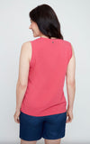 RENUAR BUTTON V-NECK TANK TOP