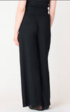 BLACK TAPE TEXTURED WIDE LEG PANT