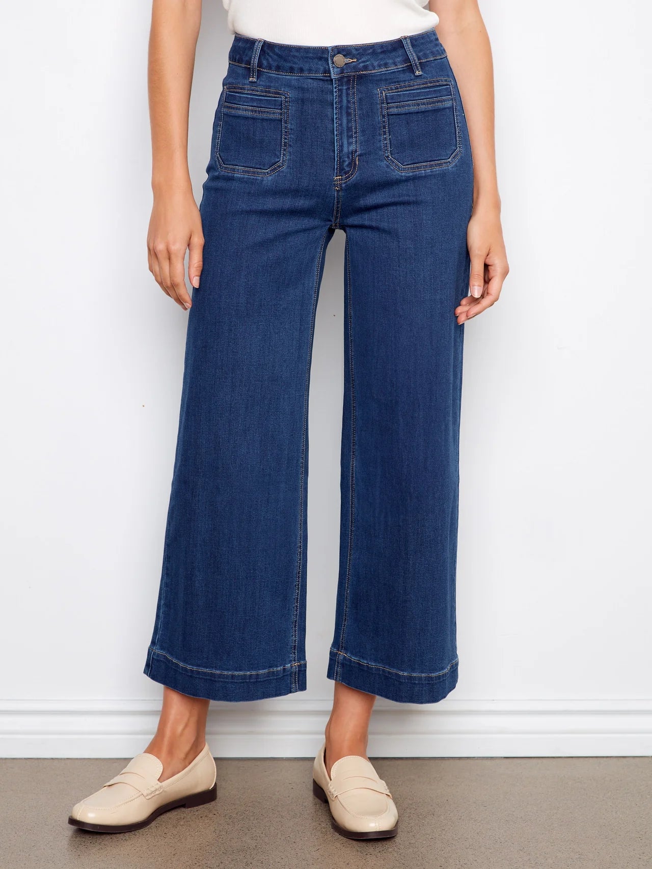 CHARLIE B CROP FLARE JEANS