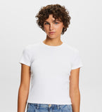 ESPRIT FITTED RIBBED T-SHIRT