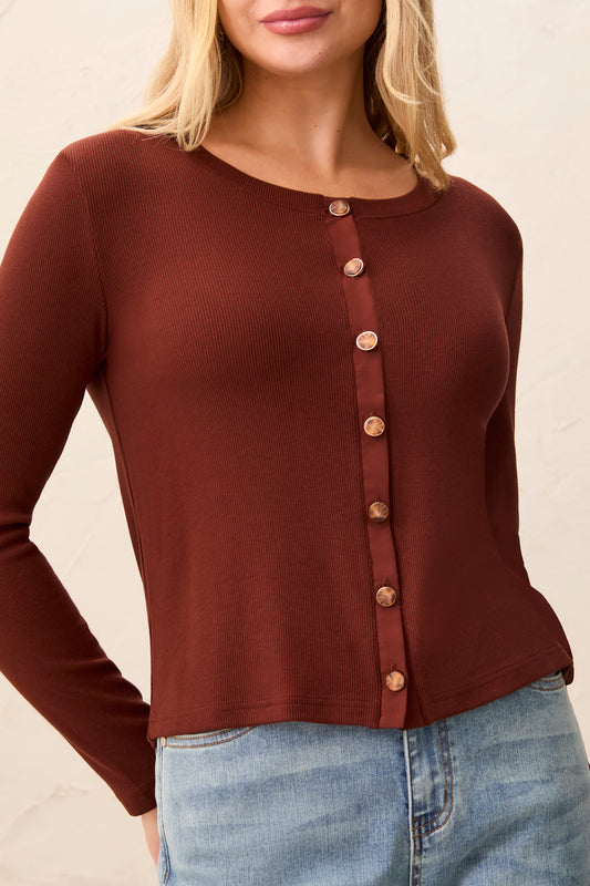 TRIBAL TOP BUTTON DOWN