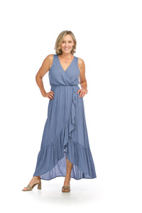 PAPILLON RUFFLE TRIM DRESS