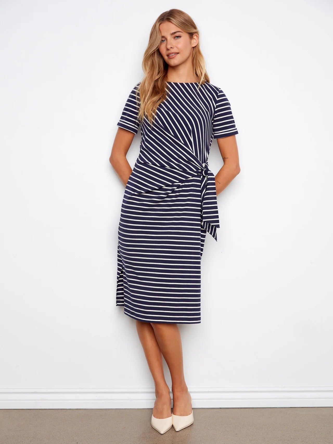 CHAR DRESS SIDE TIE