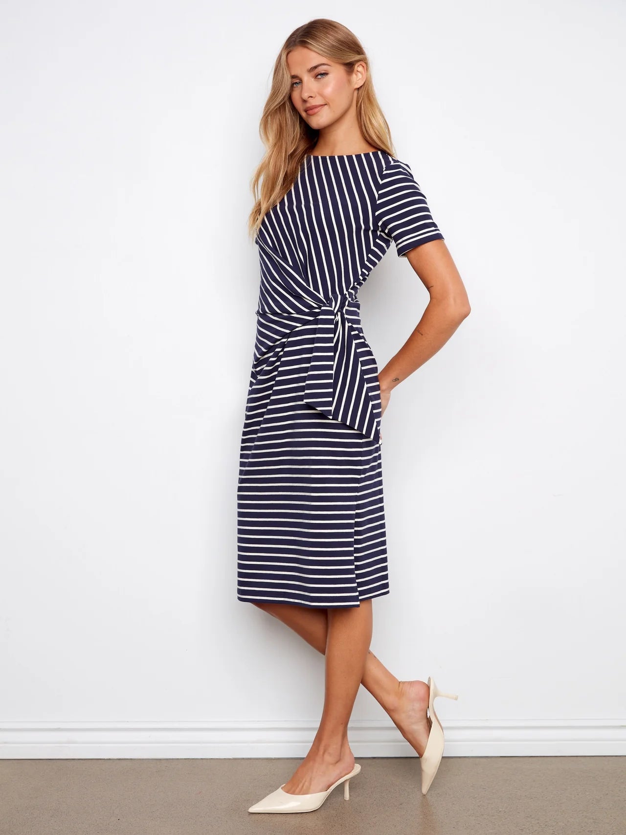CHAR DRESS SIDE TIE