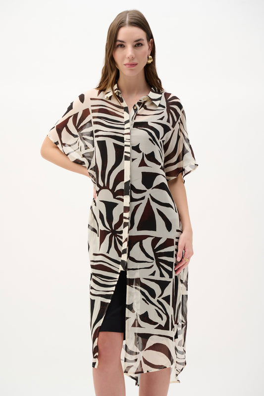JOSEPH R LONG SHEER SHIRT