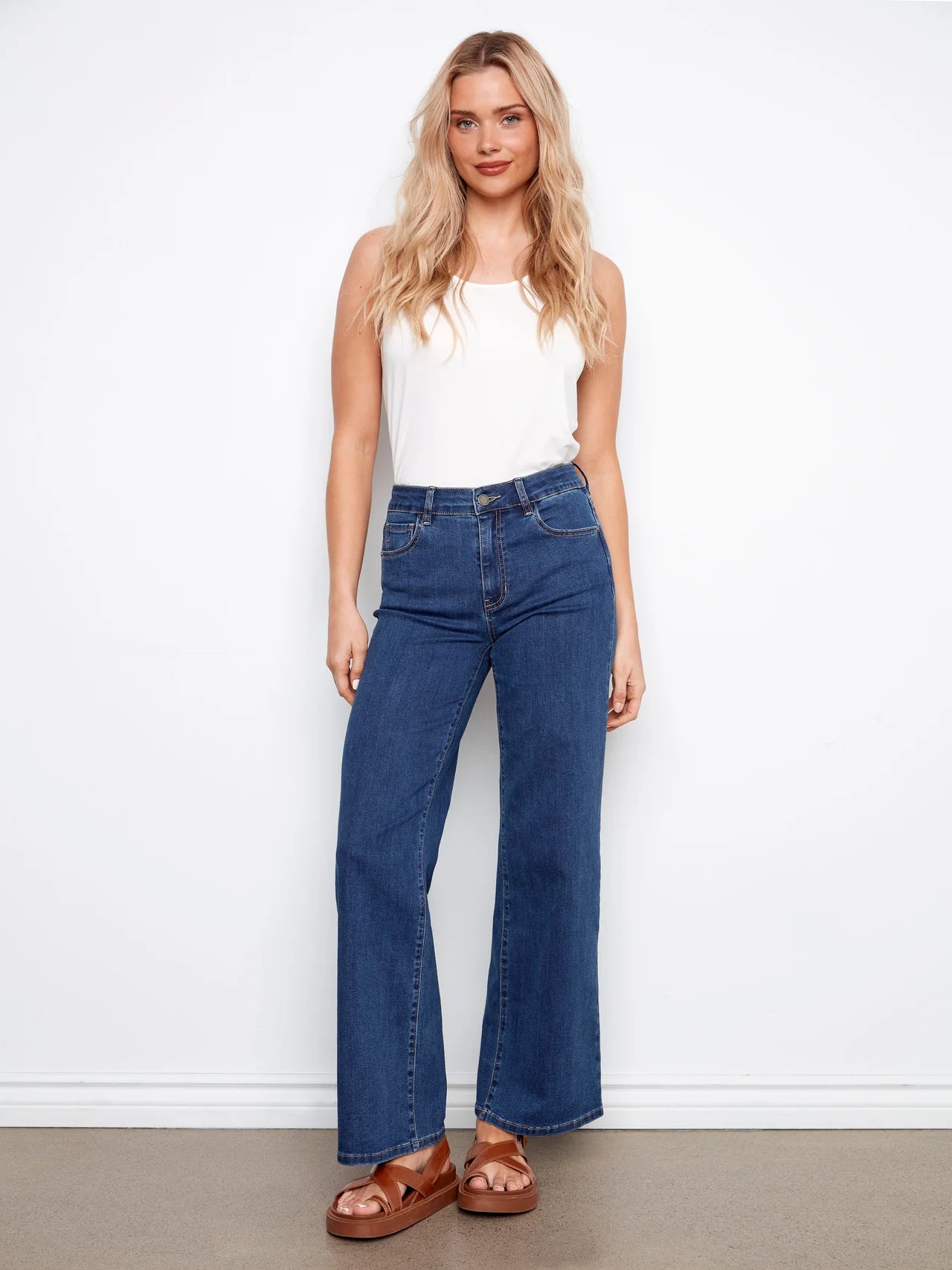 CHARLIE B WIDE LEG JEANS