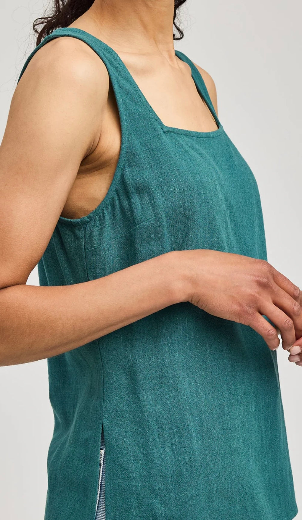 GF TANK TOP LINEN BLEND