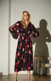 JOSEPH R DRESS PLEATED DETAIL