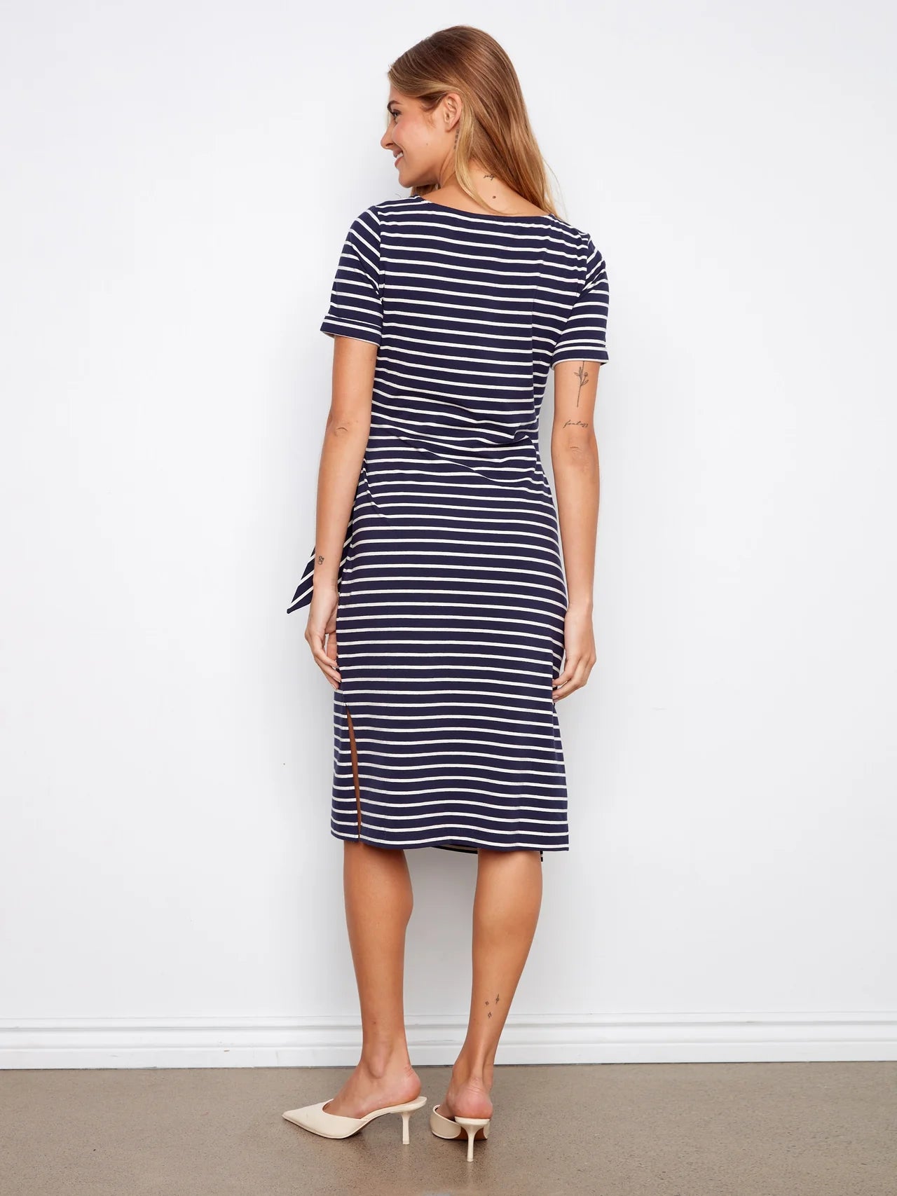 CHAR DRESS SIDE TIE