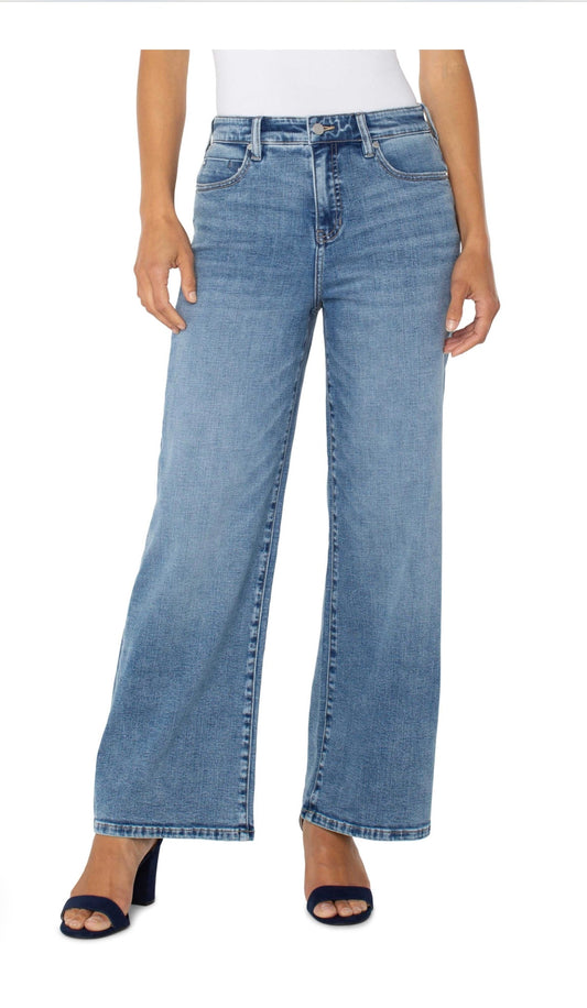 LIVERPOOL STRIDE HI-RISE WIDE LEG JEANS
