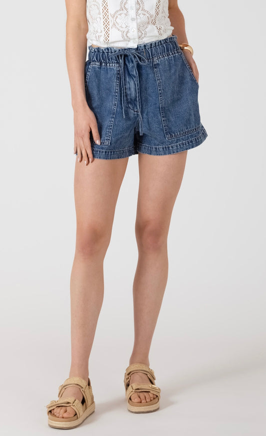 DEX SHORT DRAWSTRING DENIM