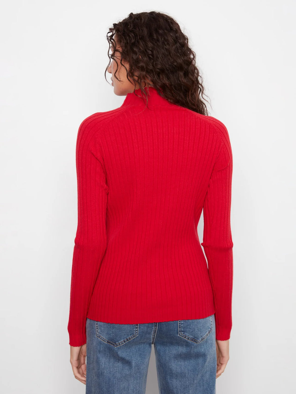 CHAR SWEATER RIBBED MOCK NECK