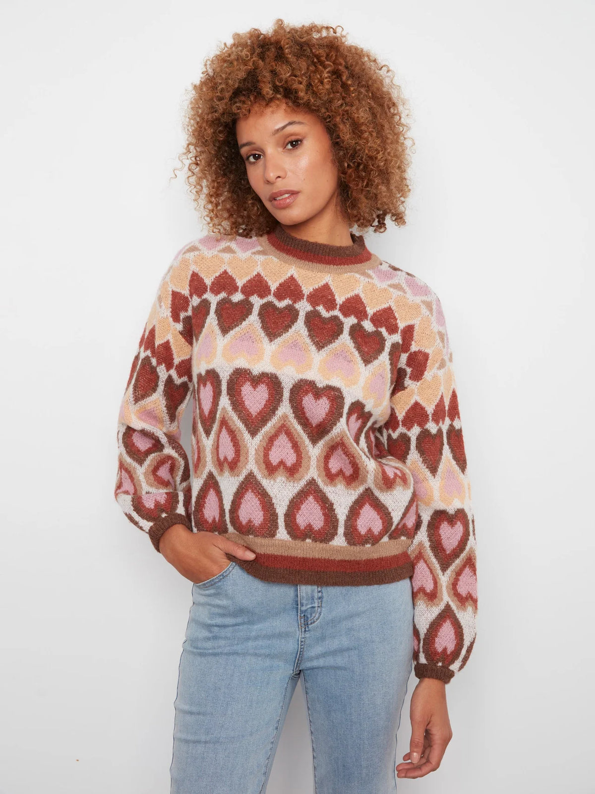 CHARLIE B SWEATER HEARTS