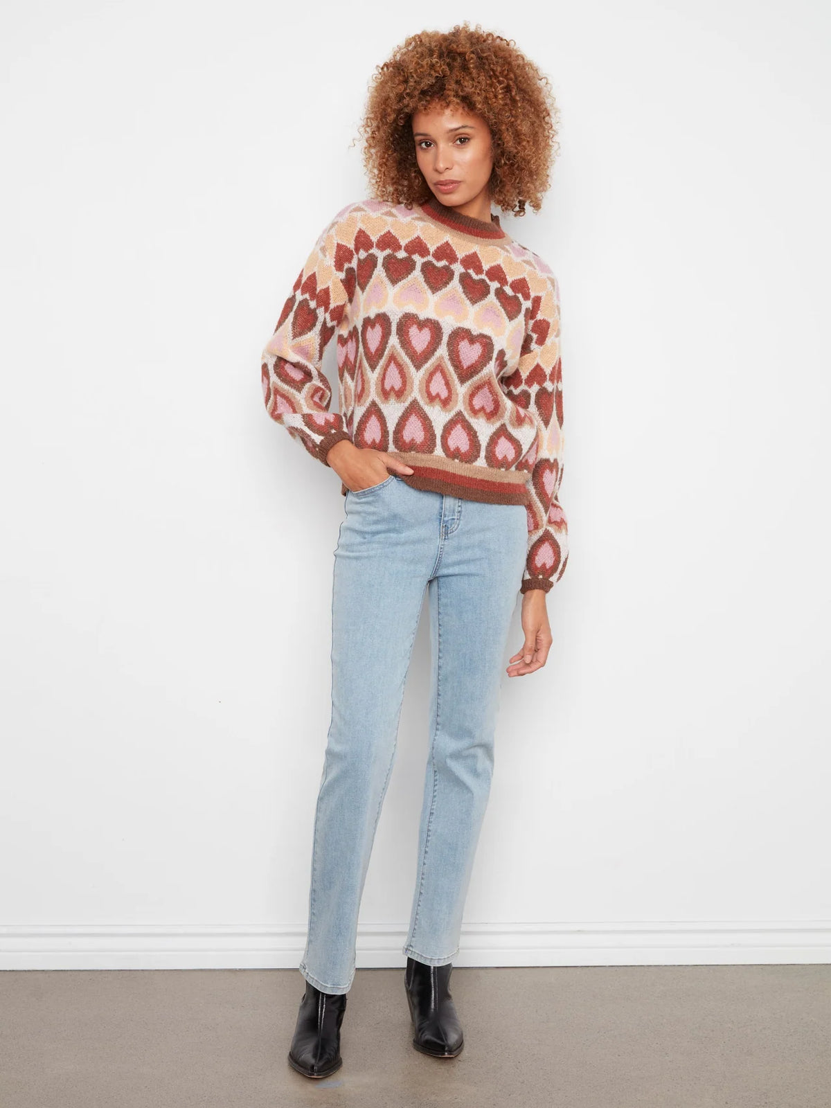 CHARLIE B SWEATER HEARTS