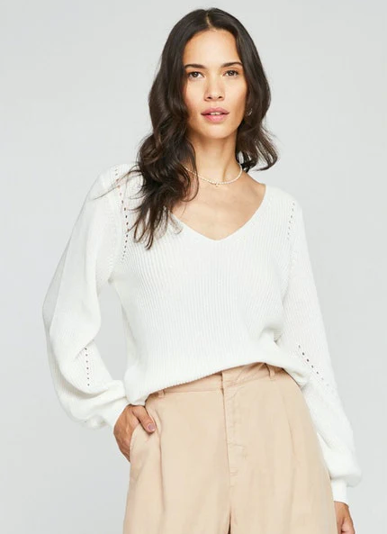 GENTLE FAWN HAILEY V-NECK SWEATER