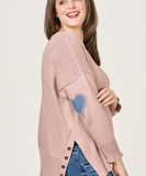 SHANNON PASSERO CLARA HEART PATCH SWEATER