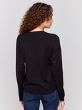 CHARLIE B RAW EDGED SWEATER