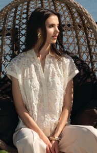 ALISON SHERI APPLIQUE BLOUSE