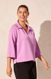 TRIBAL SPORT 3/4 SLEEVE HENLEY