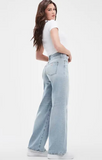 GUESS HIGH RISE WIDE LEG JEAN