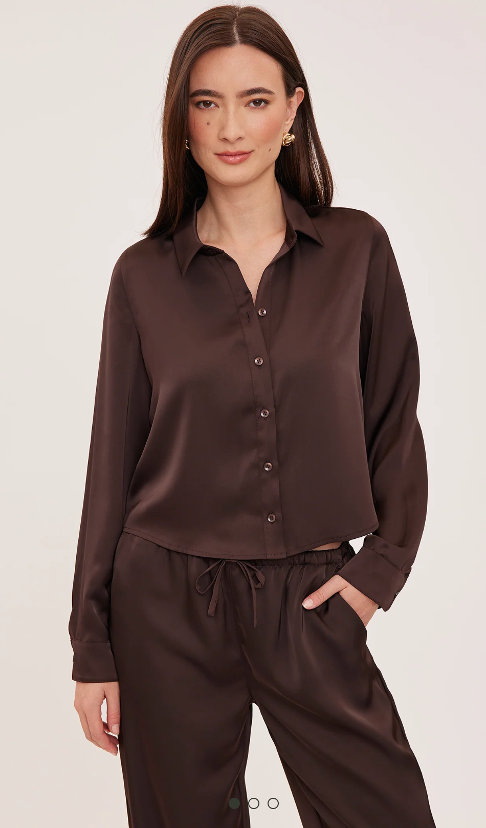 Gentle Fawn Satin Blouse