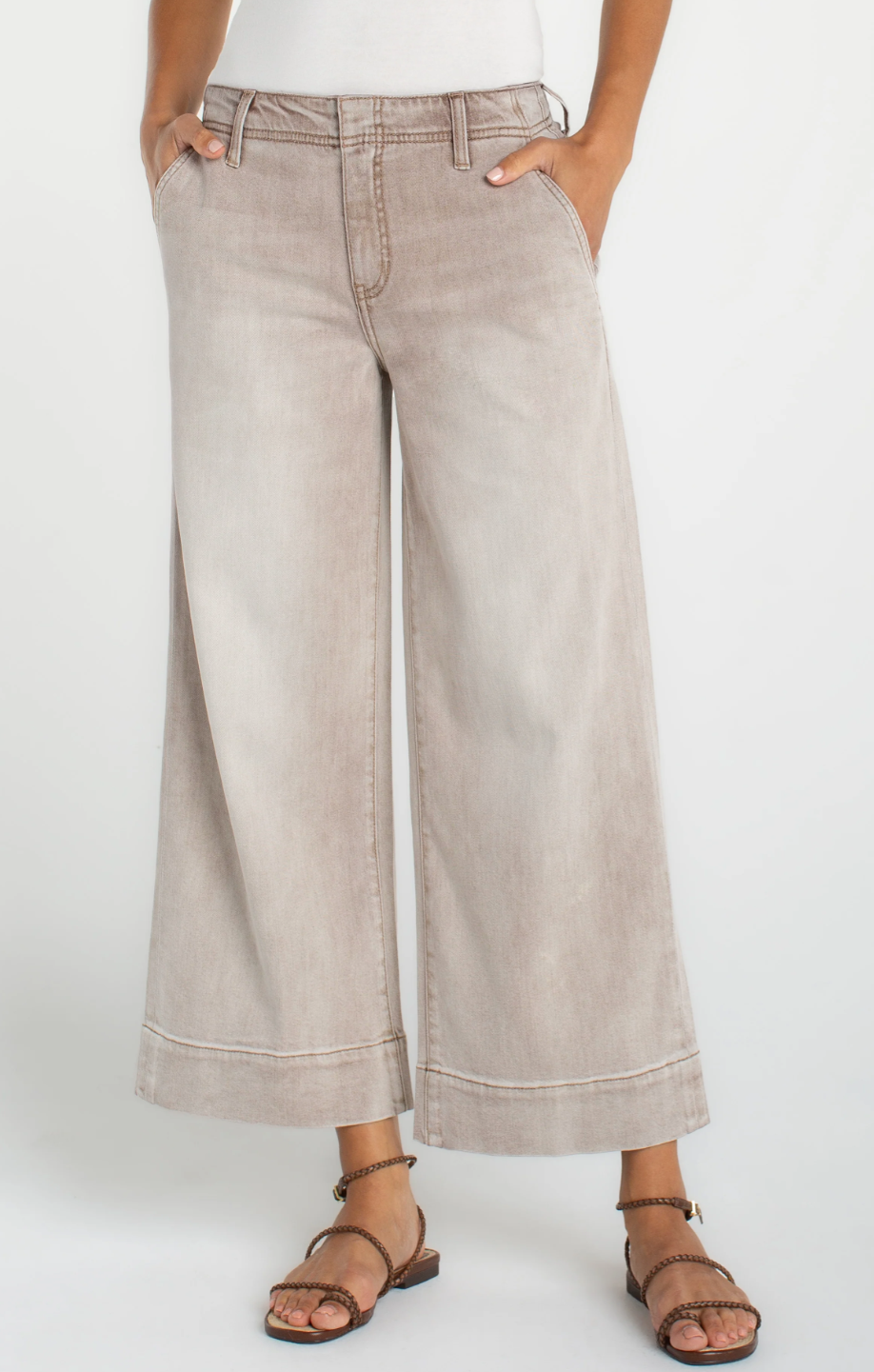 LIVERPOOL WEEKENDER CROP WIDE LEG