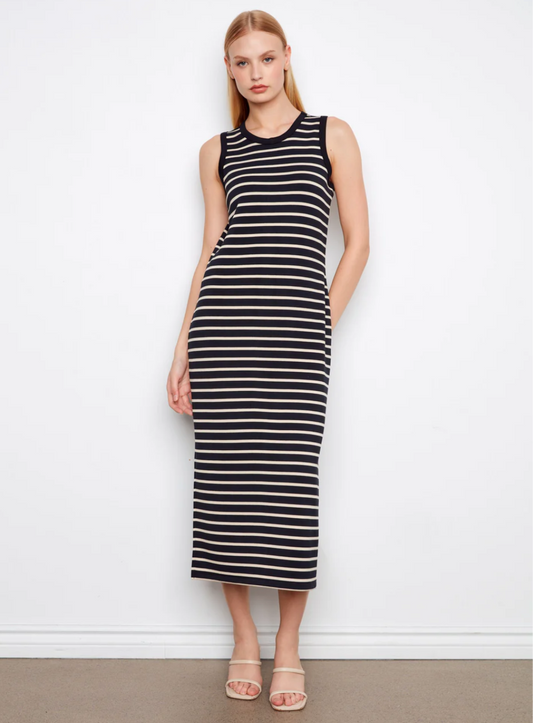 CHARLIE B STRIPE MAXI DRESS