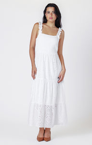 ROOM 34 EYELET MAXI DRESS